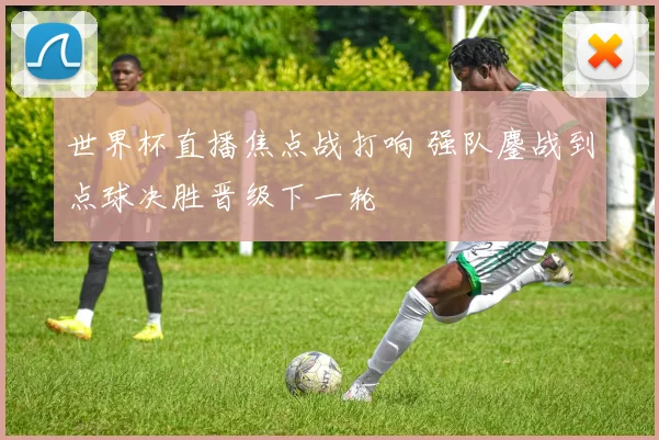 世界杯直播焦点战打响 强队鏖战到点球决胜晋级下一轮